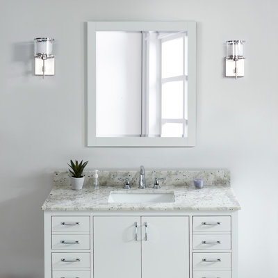 43'' Granite Single Bathroom Vanity Top with Sink