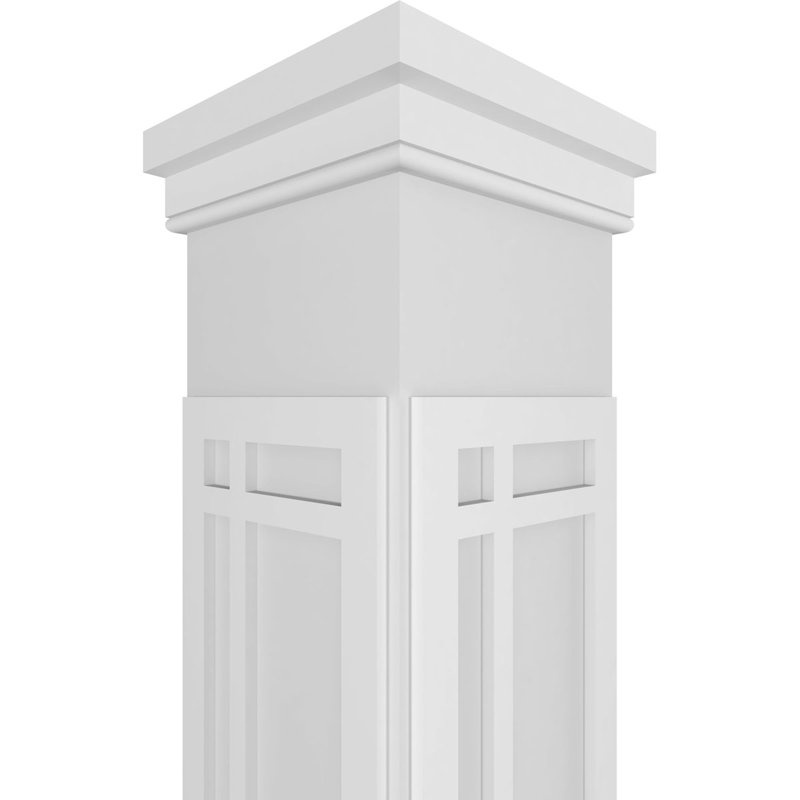 Colonne de charpente San Juan Capistrano Craftsman, H 108 po x l 11,625 po x P 11,625 po