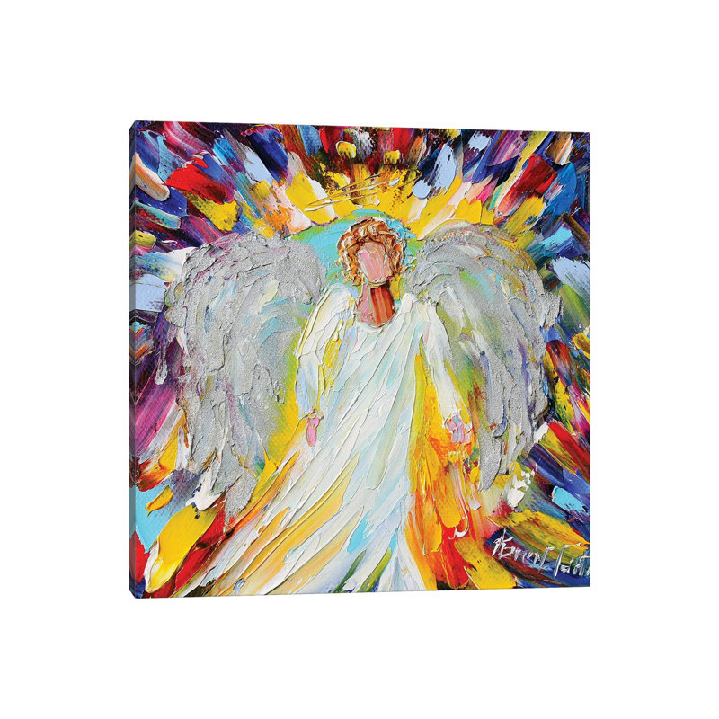 Grandma Angel by Karen Tarlton - Wrapped Canvas Painting, 45.72 cm H x 45.72 cm W x 1.91 cm D
