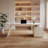 Luxury Marble Top Executive Desk With 3 Drawers And Multi-Outlet Hub For Efficient Home Office-280732759