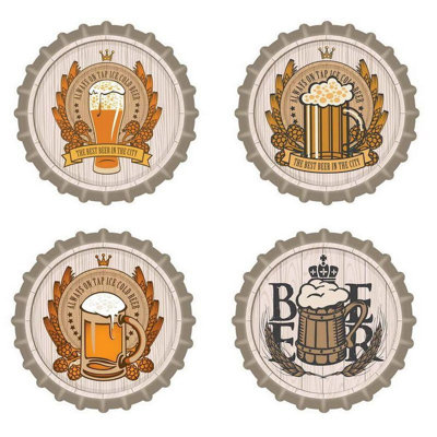 Ensemble de 4 sous-bières