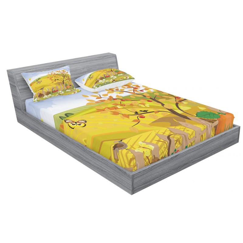 Microfiber Sheet Set, Queen Sheet Set with Fitted Sheet