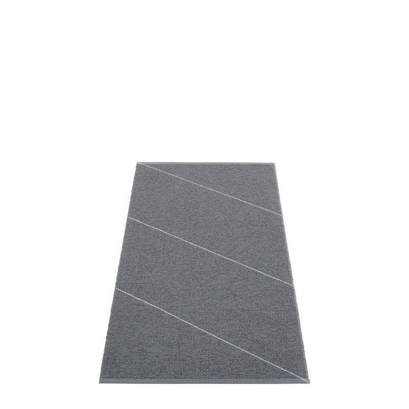 Randy Geometric Area Rug in Gray/White, Rectangle 2'3" x 4'5"