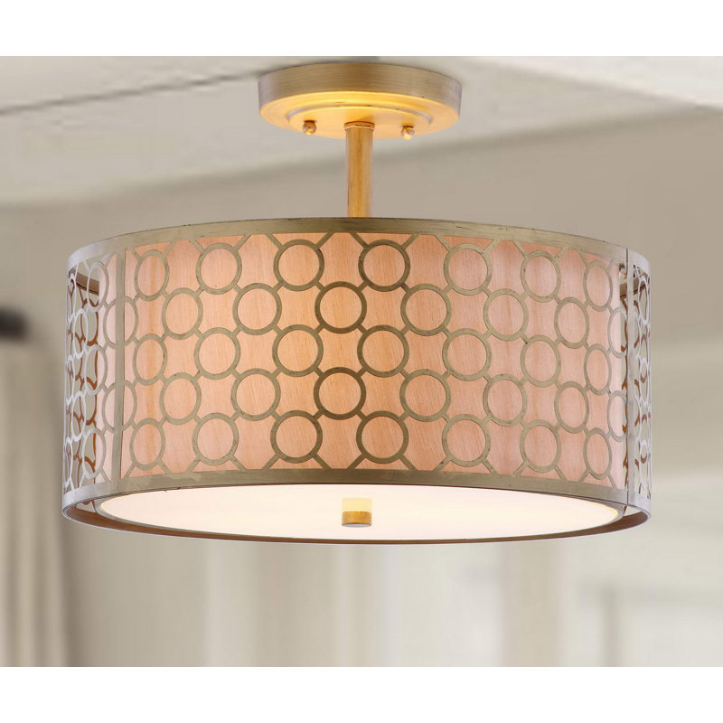 Torpoint Semi Flush Mount, Gold