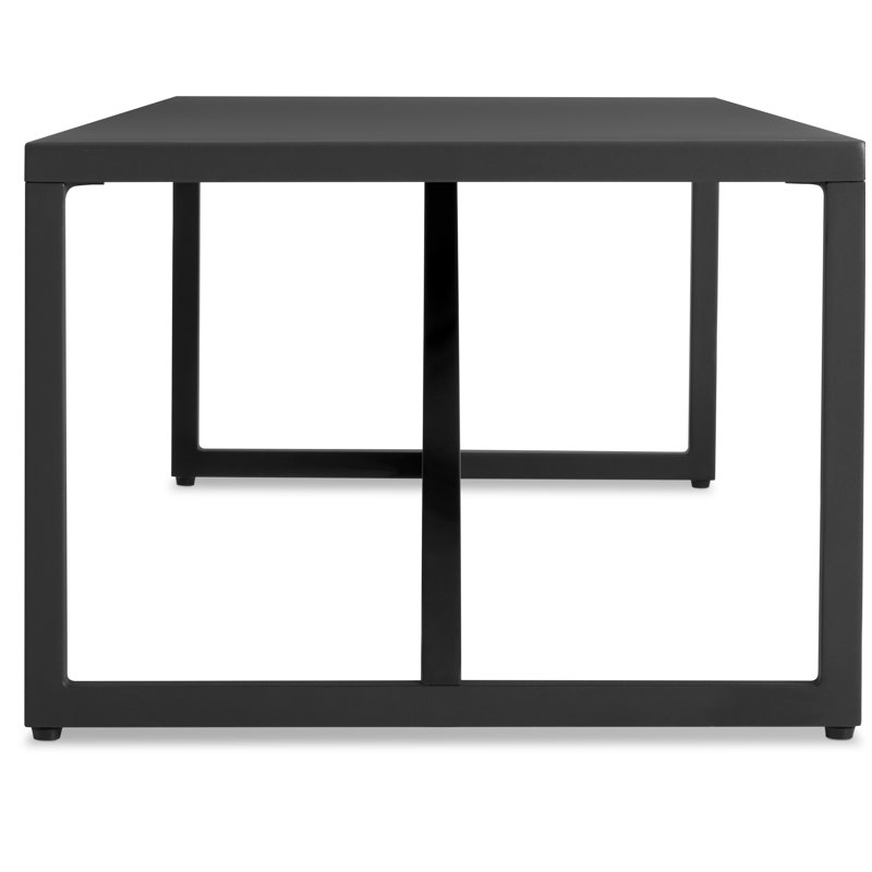 Strut Outdoor Coffee Table, Carbon, 12" H x 40" W x 40" D