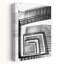 Spiral Staircase Descent Abstract Geometric Contemporary Architecture Wall Art Print by Mathieu - Wrapped Canvas Print-919690479