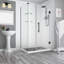 Bromley GS Frameless 34.38" x 72" Rectangle Hinged Shower Enclosure