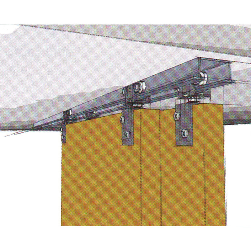 60 in. Stainless Steel Sliding Door Hardware Kit
