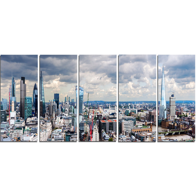 « city of london », photographie multi-pièces sur cava