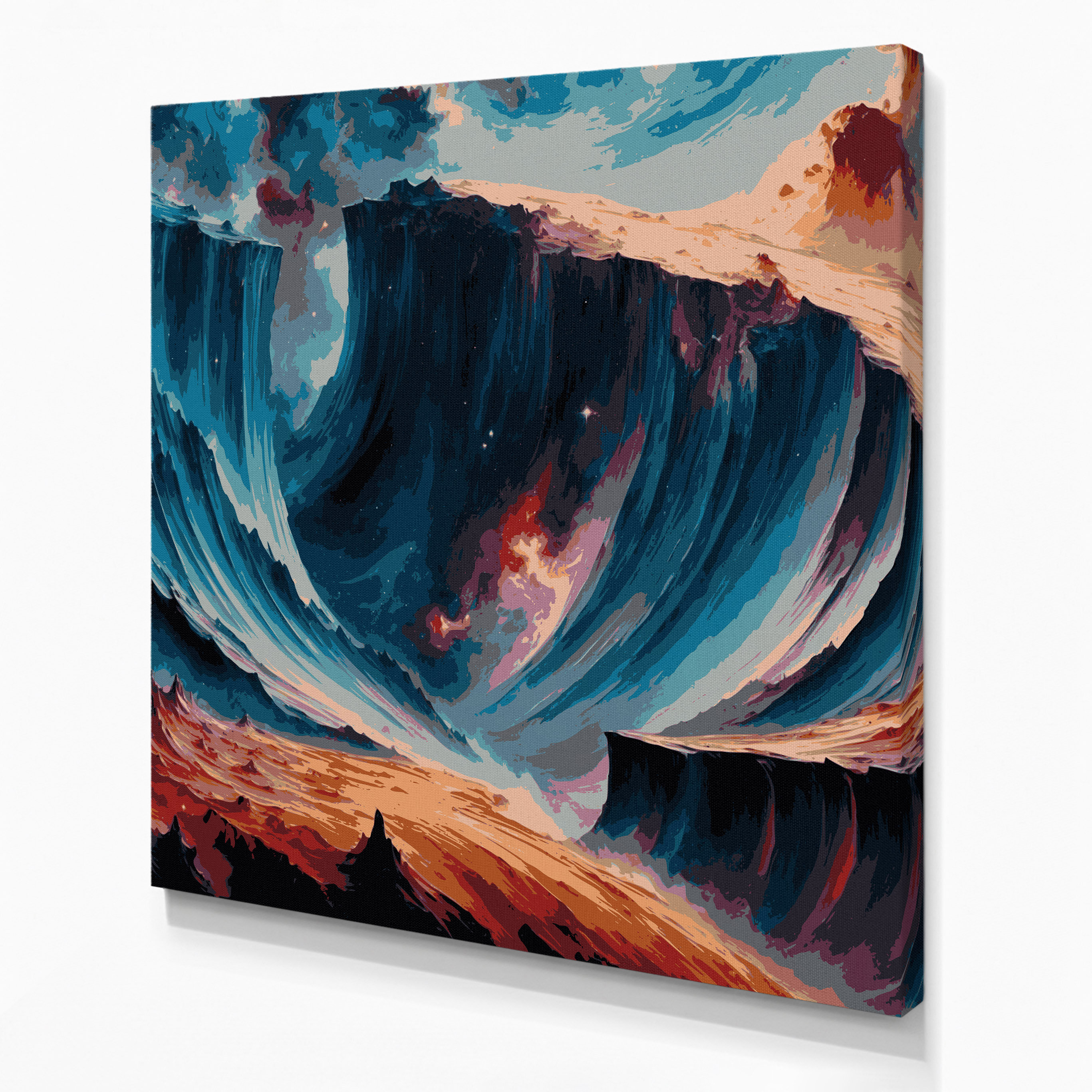Latitude Run® Space Carina Nebula Cosmic Cliffs Grey Canvas Wall Art ...
