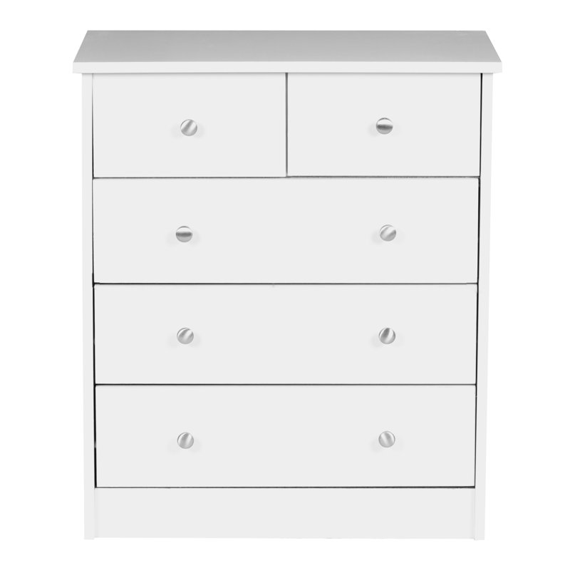 5 Drawer 60cm W Chest, White