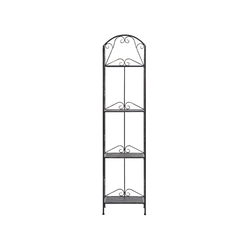 Metal Freestanding Bathroom Shelves, Black