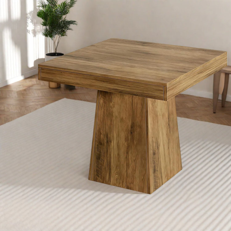 Table de salle à manger en bois peu encombrante, charme campagnard rustique pour la maison