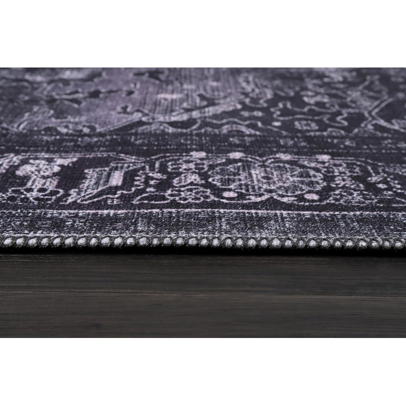 Non Slip Area Rugs Washable Carpet Pad Low Pile Throw Rug Modern Entryway Mat For Bedroom 1318, Rectangle 120 x 180 cm