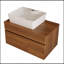 Petit meuble-lavabo flottant 31,5 "avec lavabo