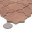 Sentier Des Cotto Star avec croix 11-7 / 8 po X 11-7 / 8 po Carreau de mosaïque en porcelaine