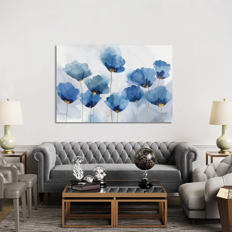 Azure Gathering by Isabelle Z - Painting on Canvas, 66.04 cm H x 45.72 cm W x 3.175 cm D, Wrapped Canvas