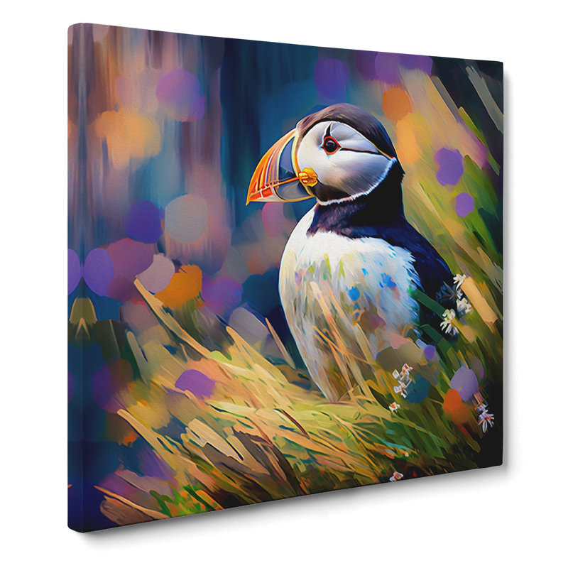 Puffin Neo-Impressionism - No Frame Print