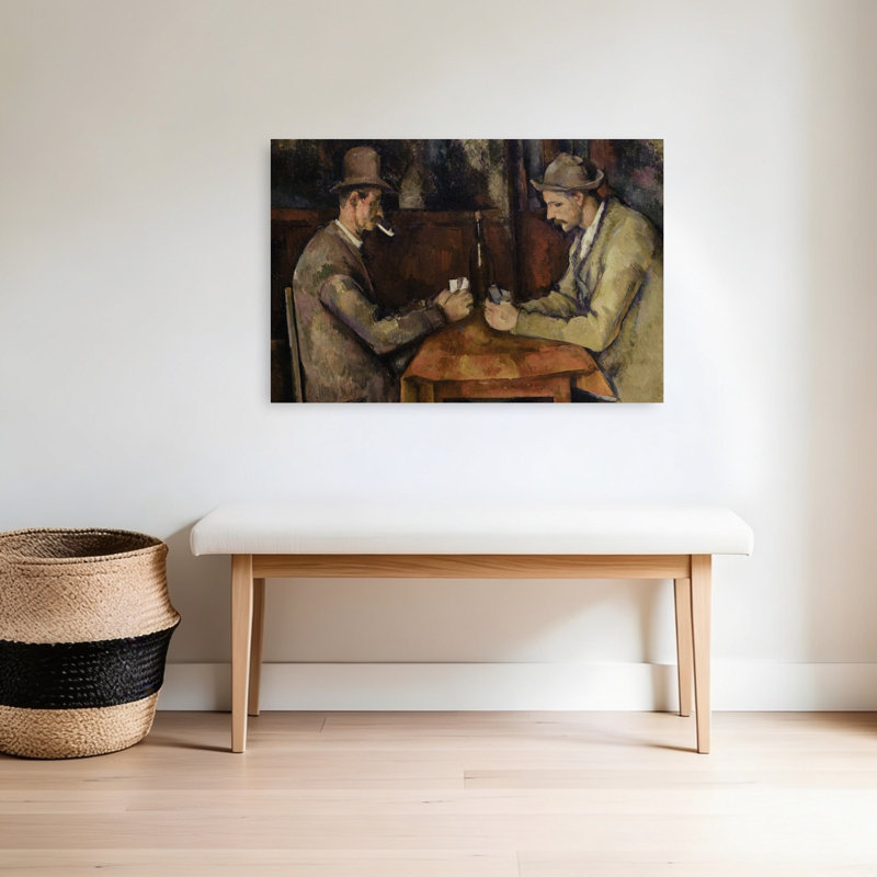 Les Joueurs de cartes, 1893-1896, estampe d'art mural contemporain abstrait impressionniste de Rose Mountain