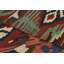 Vintage  Bidjar Kilim, Tribal Geometric In Red, Navy, And Ivory - Rug & Kilim