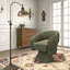 Fauteuil demi-tonneau, fauteuil d'appoint pivotant