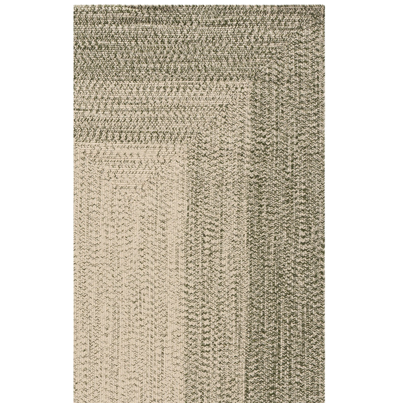Braided 220 Hand Woven Machine Washable Geometric Indoor/Outdoor Rug, Rectangle 8' x 10'