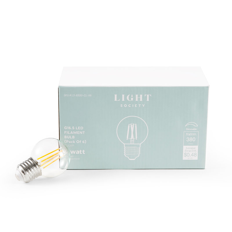4 W G16.5 E26/Medium (Standard) 2700 K LED Smart Bulb