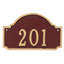 Fitzgerald 1-Line Wall Address Plaque-1073565836-1073565829