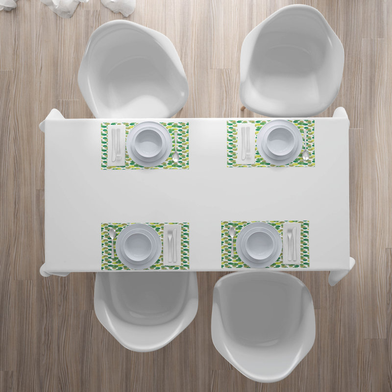 Polyester Floral Rectangle Placemat