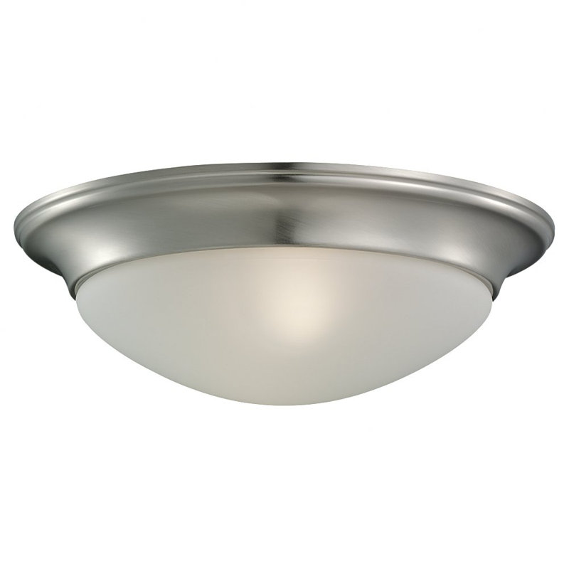 Plafonnier encastré Nash One Light de Génération Lighting , Nickel brossé, Non