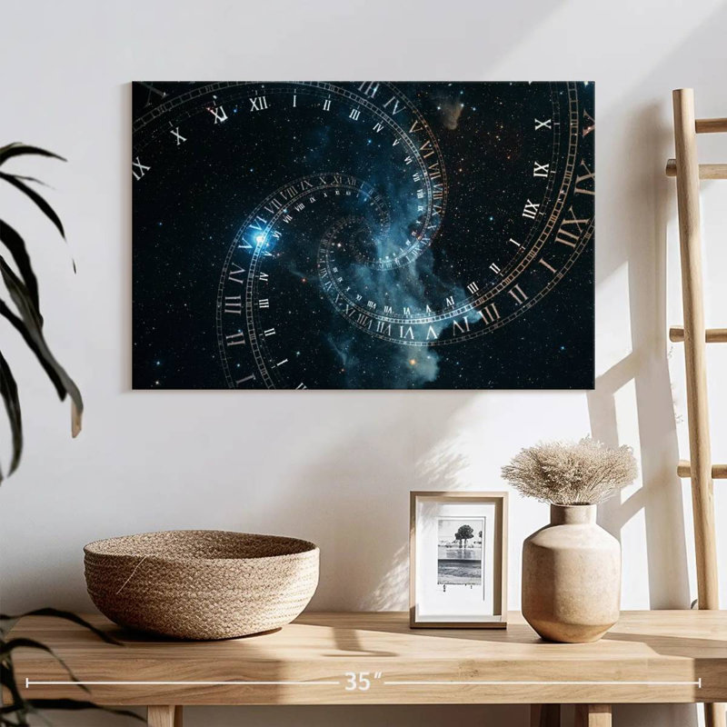 Temps dans l'espace Kelan, H 16 po x l 24 po