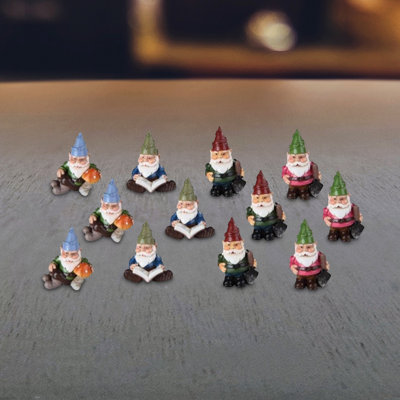 Figurine de gnome miniature H 1,75 "Jodhveer