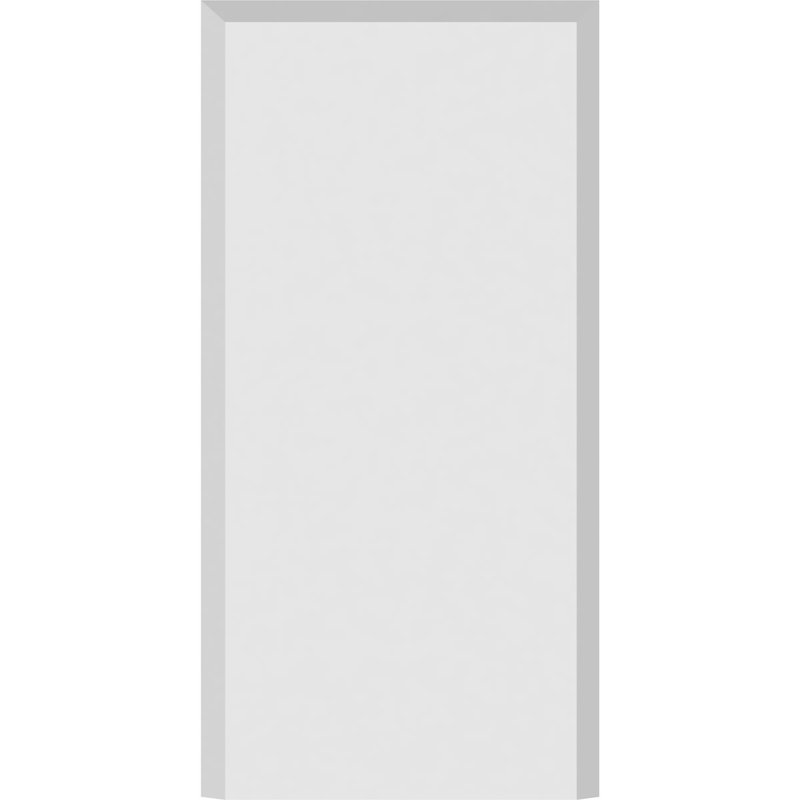 Socle standard avec bord biseauté, H 8 po x l 4 po x p 0,5 po