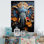 «Abstract Elephant Dreamscape Portrait», reproduction sur toile