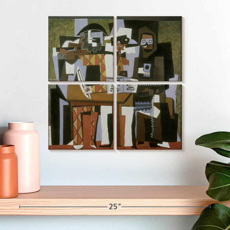 Three Musicians, H 18 po x l 18 po