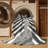 Washable Pearl Gray White Striped Area Rug-1878151192