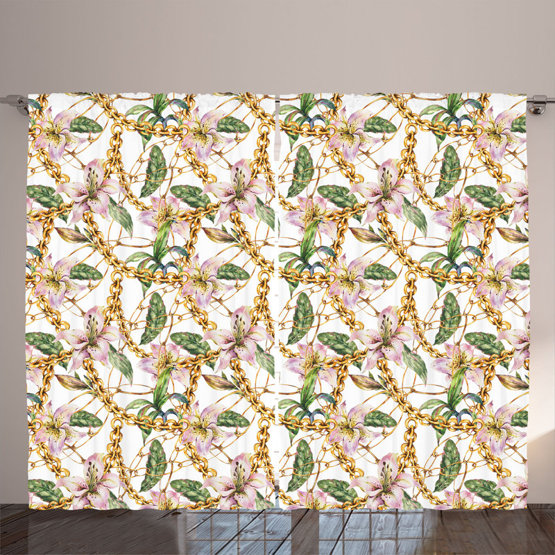 Semi Sheer Curtain Pair
