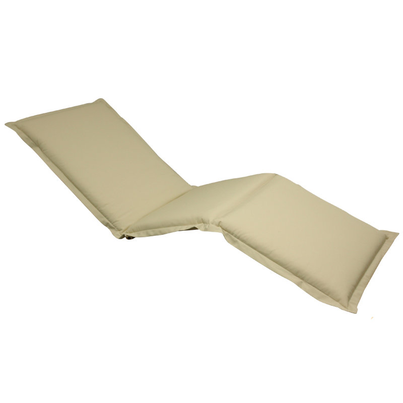 Afrin Lounger Cushion, Beige, 9cm H x 62cm W x 195cm D