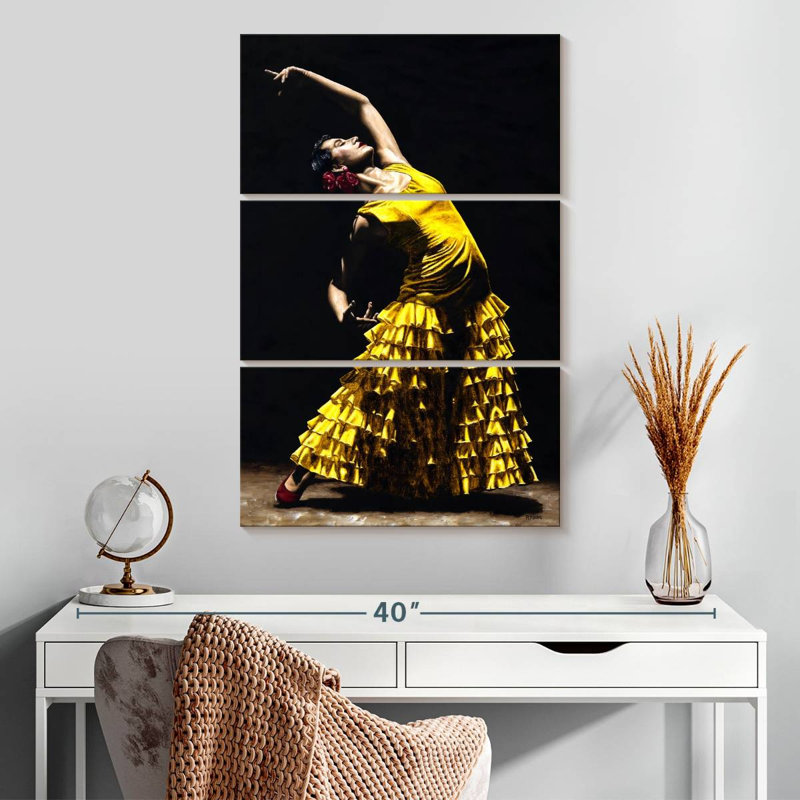 Enn Un Momento Intenso Del Flamenco, H 32 po x l 20 po
