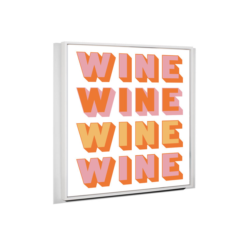 Wine Print by Yaffa G, 31" H x 29" W, White Floater Framed