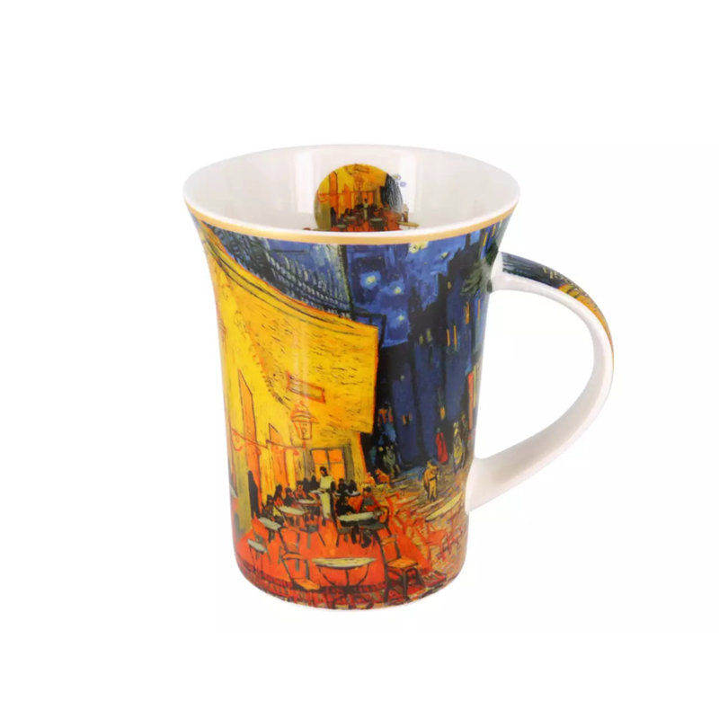 Tasse à café en porcelaine Keyairah Adarna Vincent Van Gogh "The Cafe Terrace at Night"
