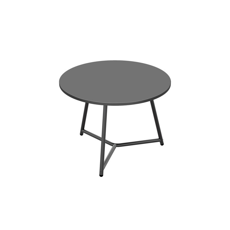 Three Leg Coffee Table, 43.5cm H x 60cm W x 60cm D, Black