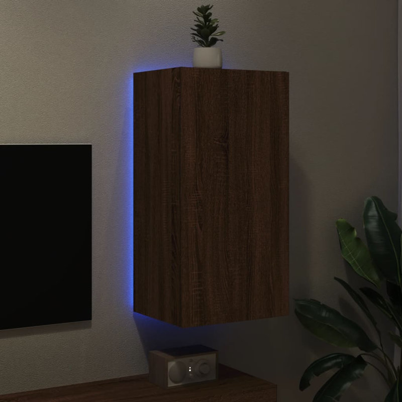 Orlandis TV Stand for TVs up to 28", Brown Oak