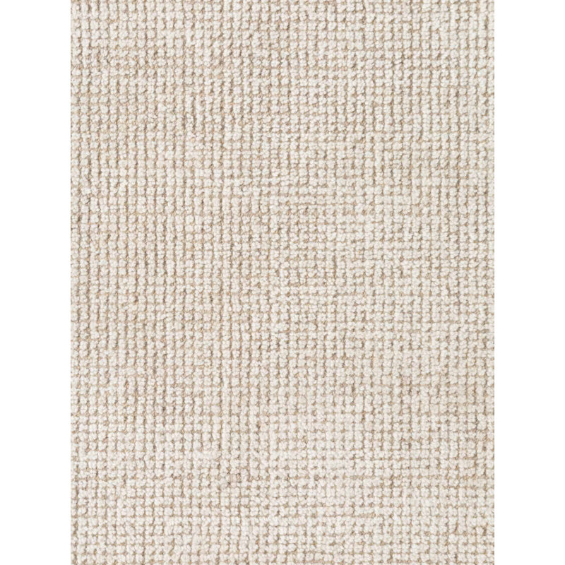 Dewit Wool Hand Woven Area Rug, White, Round 200 cm