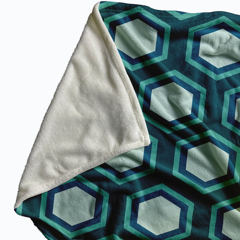 Burritt Plain Weave / Muslin Throw Blanket, Teal