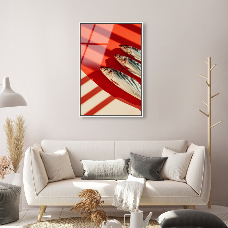 Coast Catch Print by Oliver Gal, 16"H x 11"W, White Floater Frame