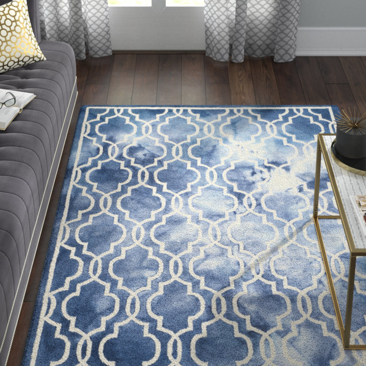 Deschamps Hand Tufted Wool Geometric Rug