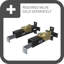 Weymouth Double Handle Floor Mounted Clawfoot Tub Faucet Trim with Diverter and Handshower-1200199589