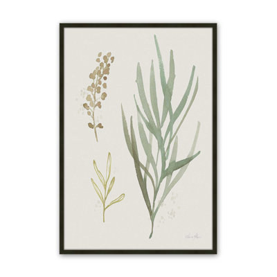 «Earthy Greens in Bloom III», reproduction