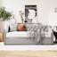 Lit de jour simple avec lit gigogne escamotable dans un revêtement gris confortable pour tout classique-1743438868